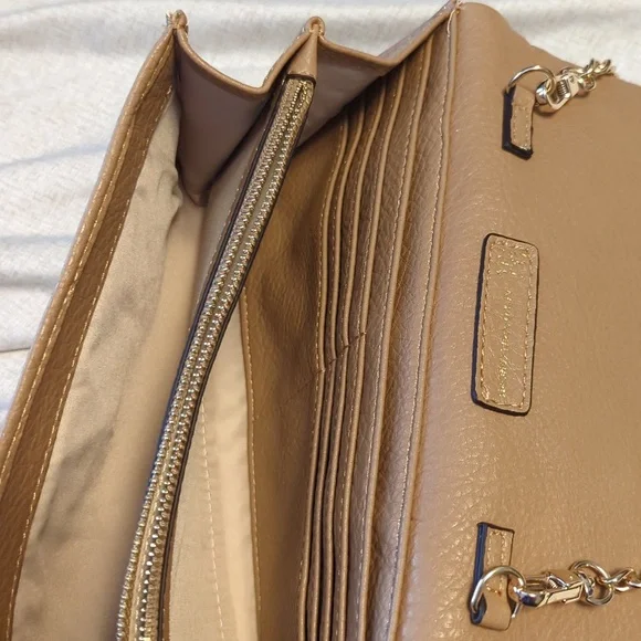 INC tan crossbody bag - Picture 6 of 7